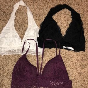 3 bralettes. NWOT SIZE SMALL AND MEDIUM